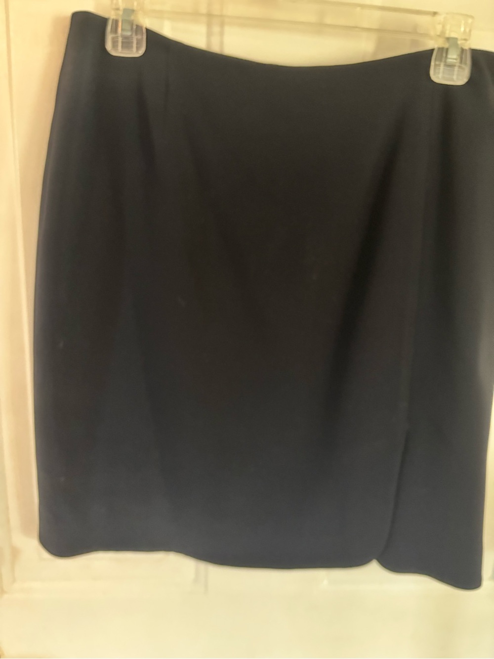 Petite Sophisticate Navy Pencil Skirt